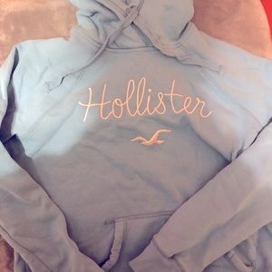 Light blue Hollister hoodie